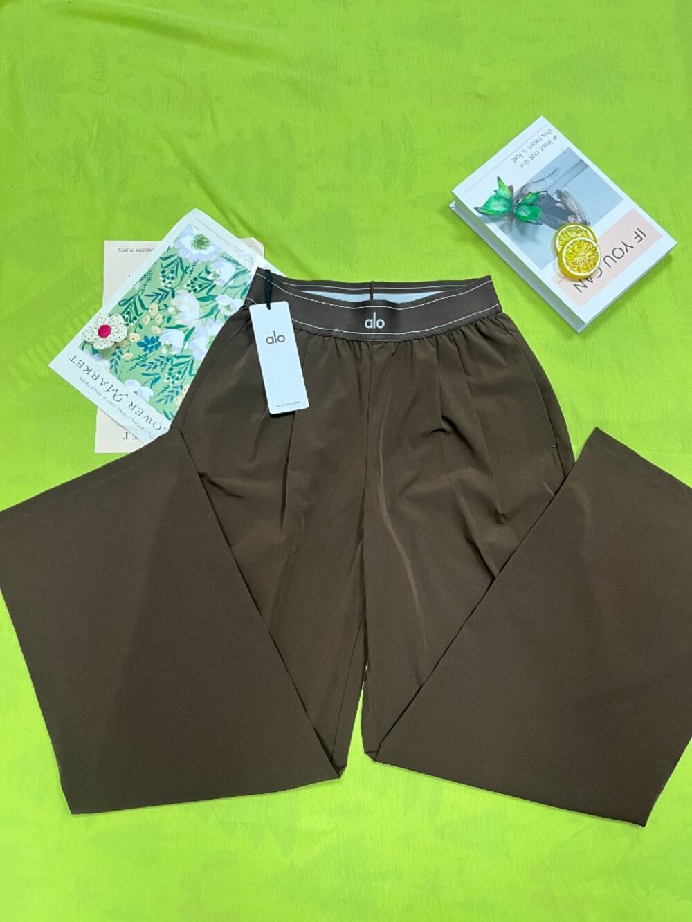 🛎ALO Yoga Suit Up Trouser Coffee Brown (Regular) 30-inch Inner Seam - Picture 2 of 8